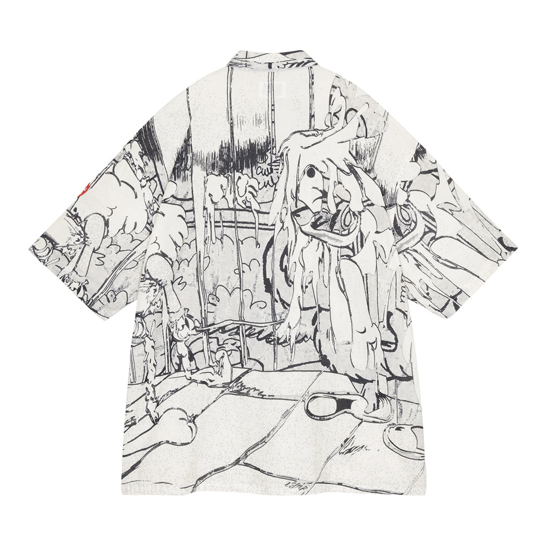 ENOF ace short sleeve shirt エクリュ　半袖　サイズ2 enof ace short sleeve shirt Ecru サイズ2 - メルカリ