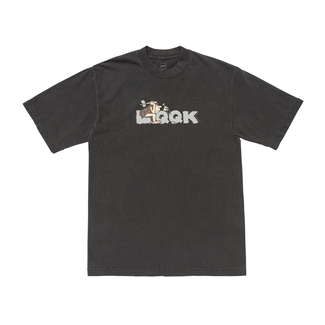 CAVE MAN Tee -F.BLK