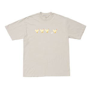 CHICKENS Tee -STONE