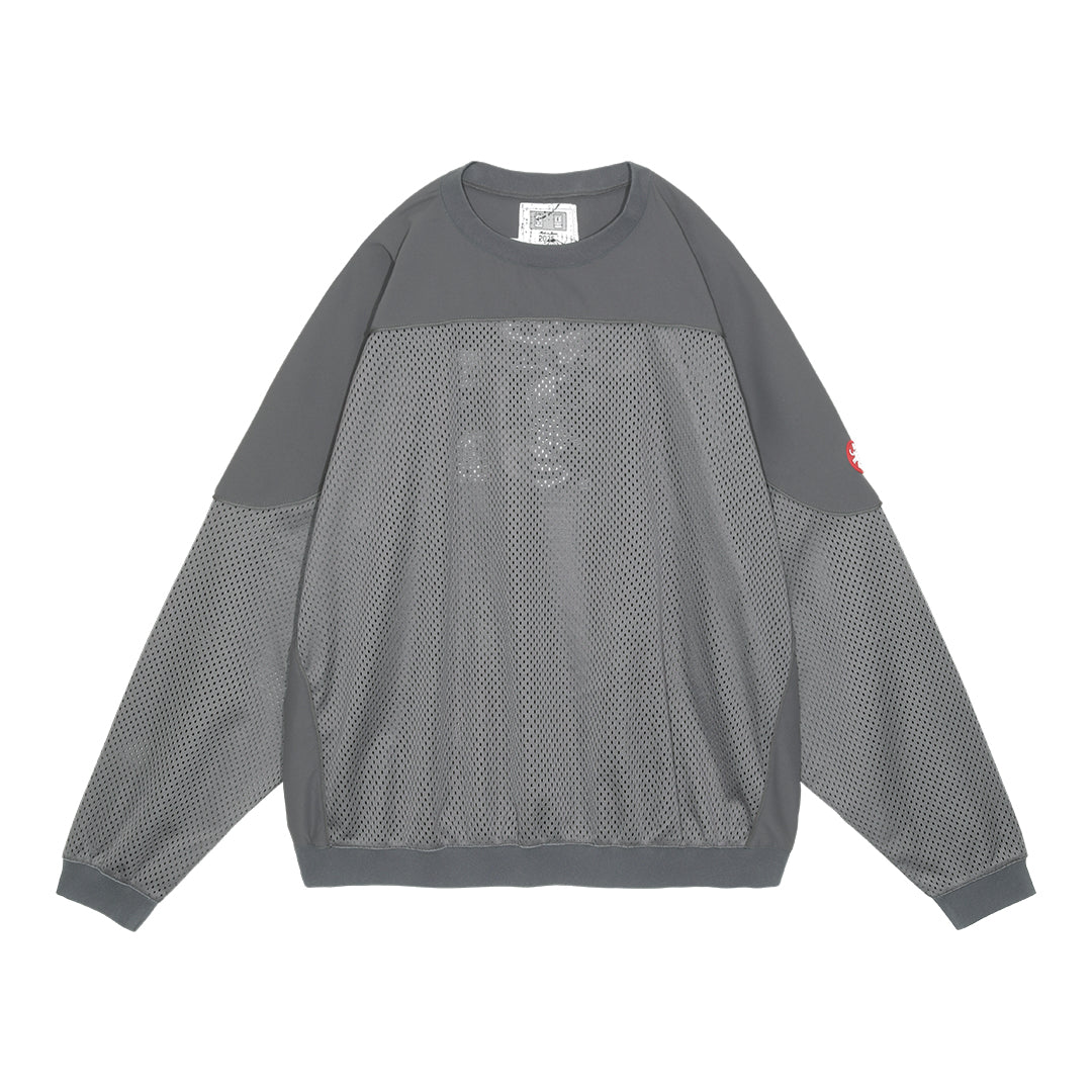 MIN-NANO Arch logo crewneck M ミンナノ