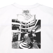 画像をギャラリービューアに読み込む, MESH TRACK CREW NECK -WHT
