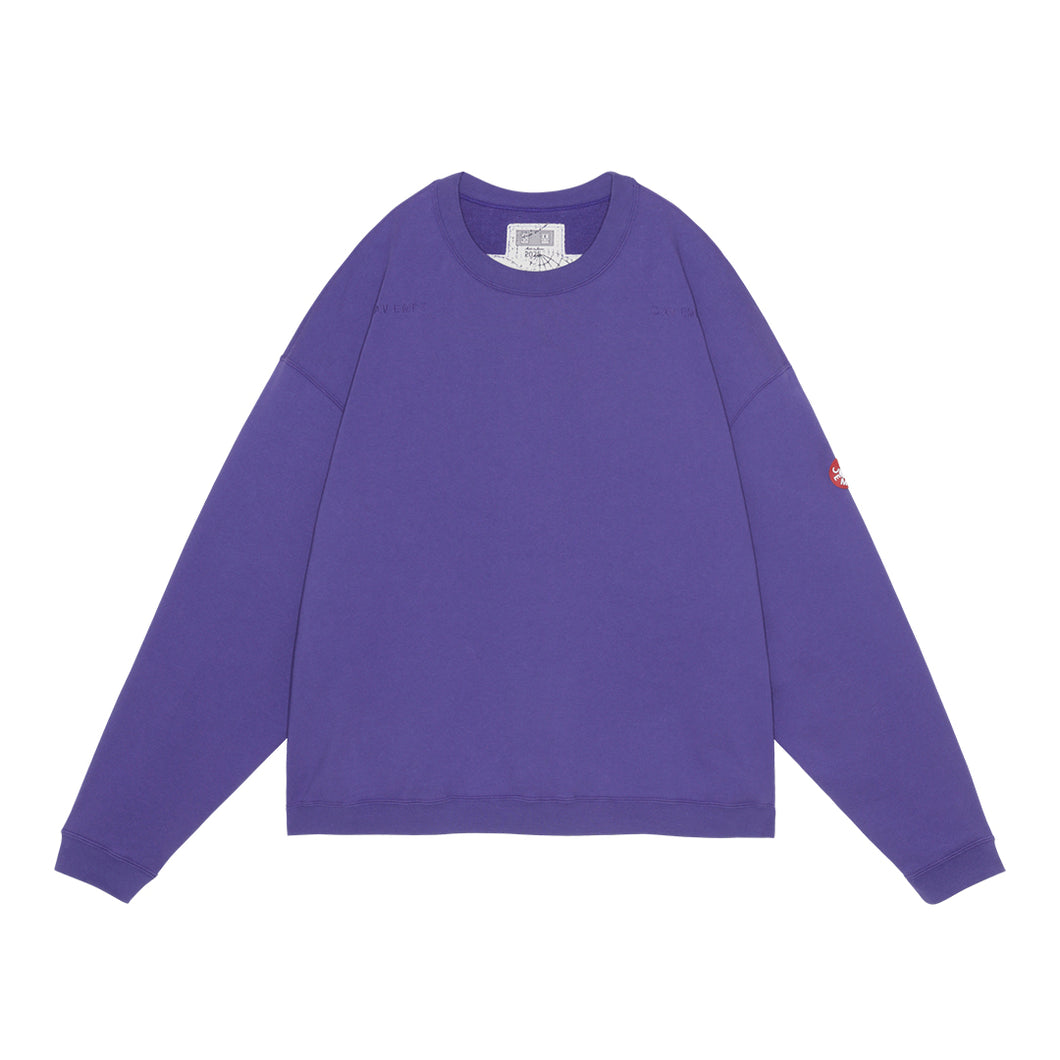 SOLID LOOSE CREWNECK PURPLE