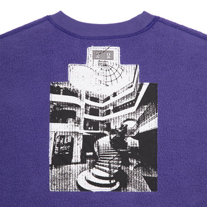 SOLID LOOSE CREWNECK PURPLE
