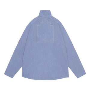 OVERDYE COTTON JERSEY ZIP UP