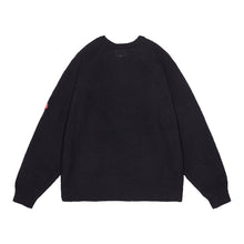 画像をギャラリービューアに読み込む, RAGLAN SLEEVE COTTON KNIT BLACK
