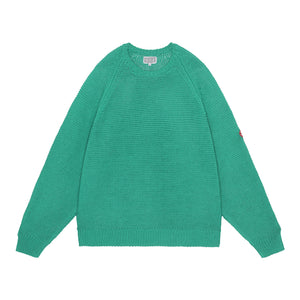 RAGLAN SLEEVE COTTON KNIT GREEN