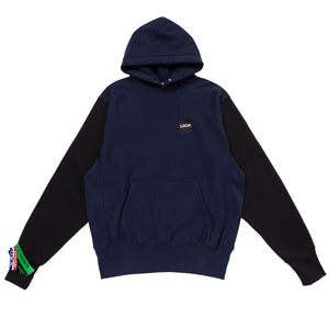 SIGNATURE SNAP HOODIE -NVY/BLK