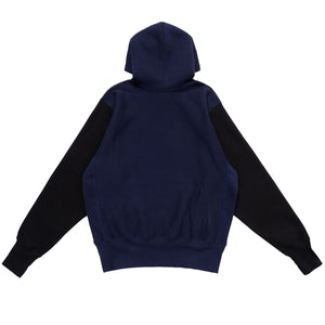 SIGNATURE SNAP HOODIE -NVY/BLK