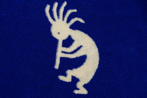 Kokopelli Fleece Jacket -BLUE