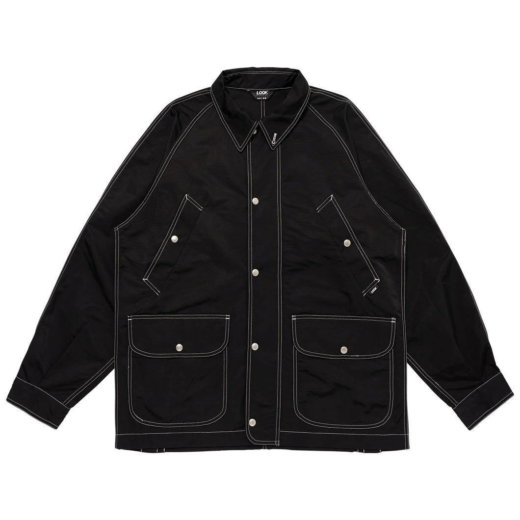 CORDURA LONG FIELD COAT -Black