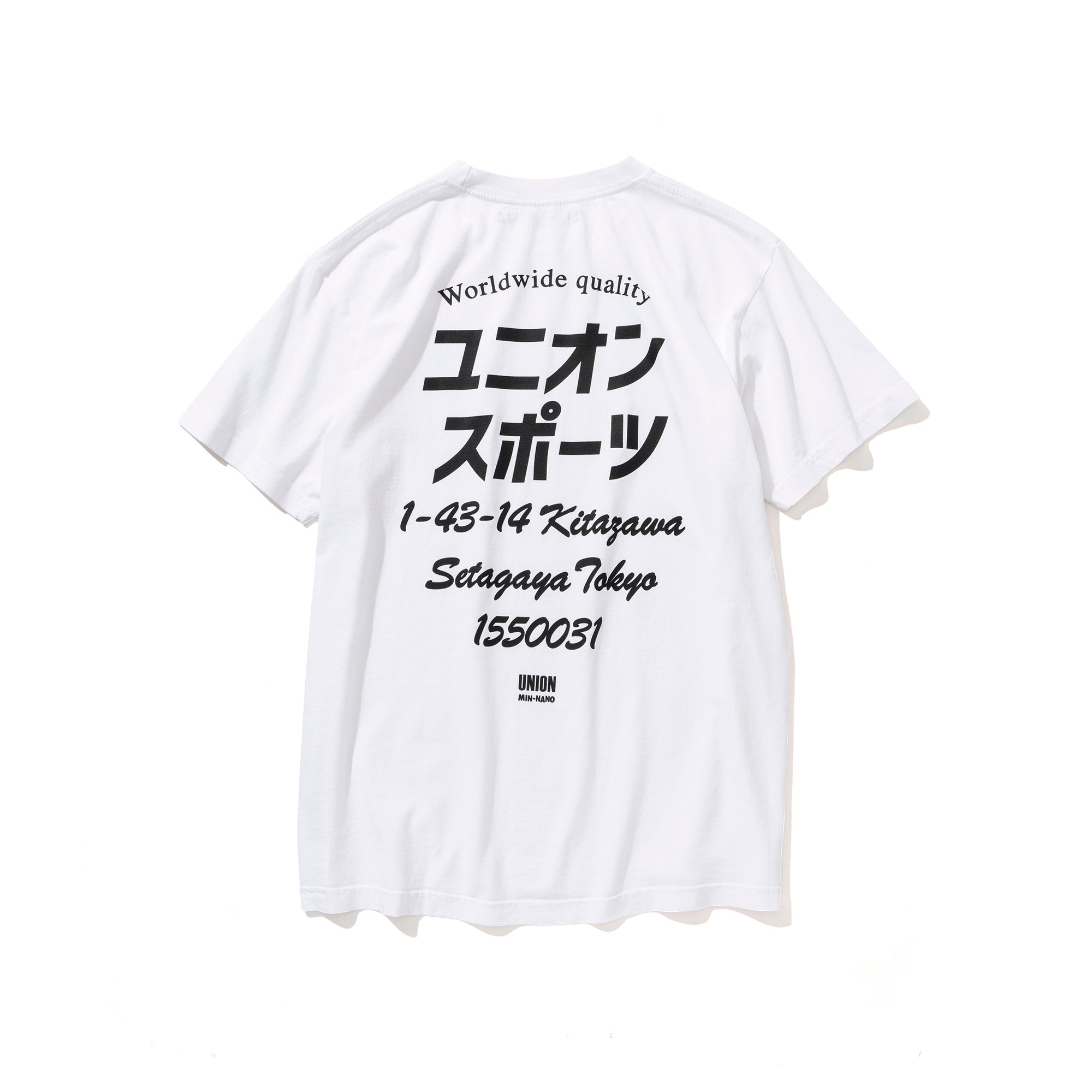 UNION MIN-NANO ADDRESS TEE ホワイトM - Tシャツ/カットソー(半袖/袖なし)