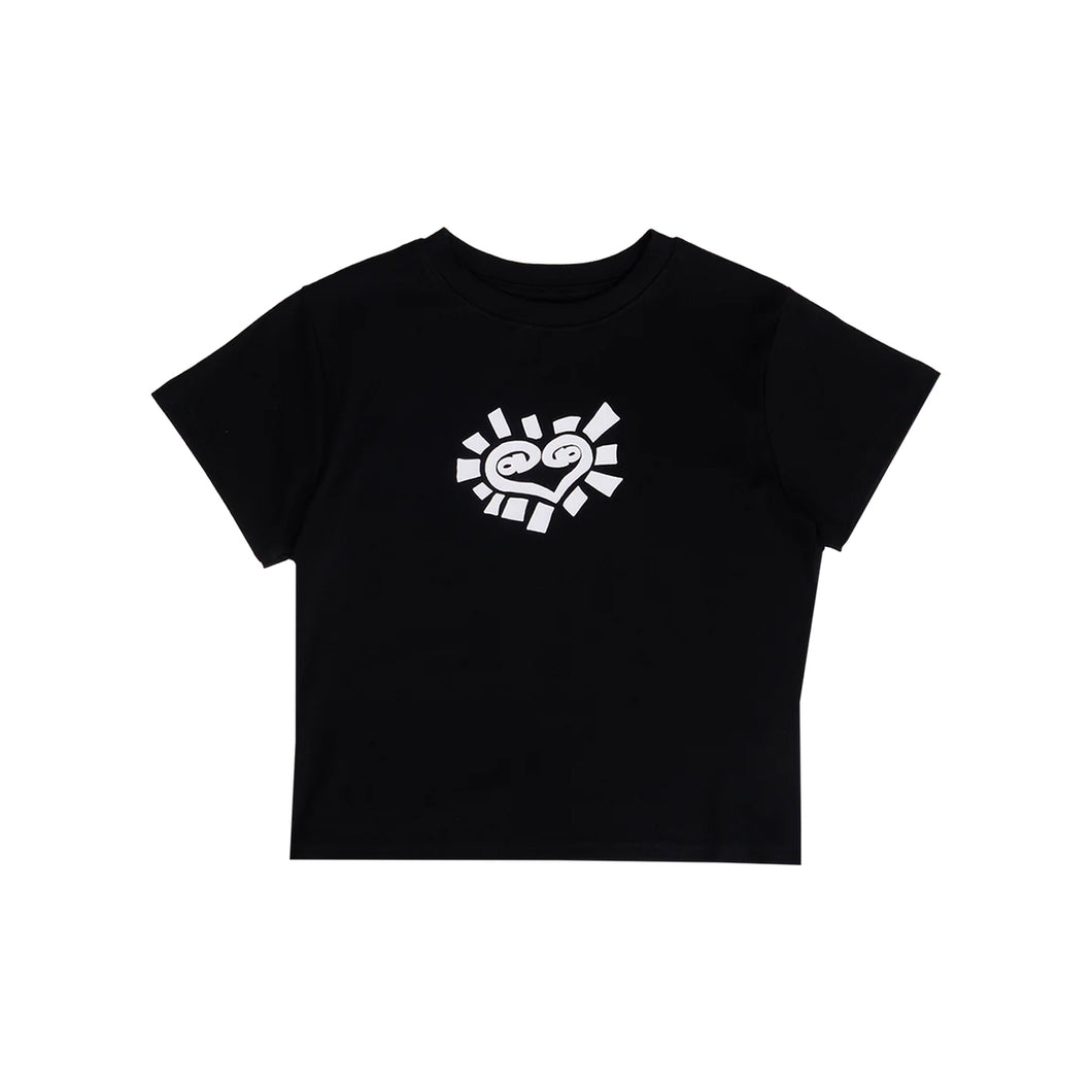 baby he@rt tee - blk