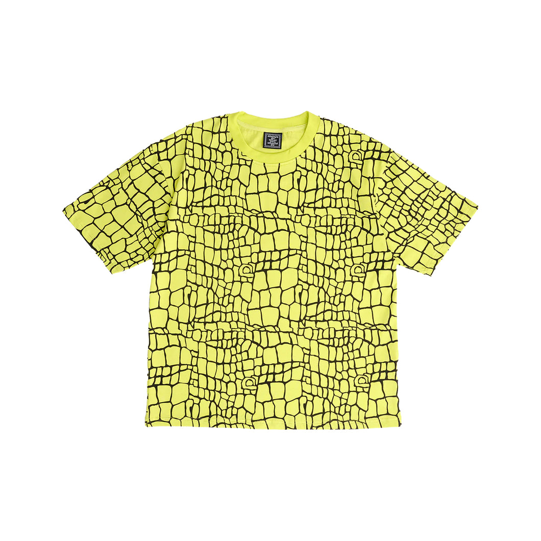 croc print tee - volt
