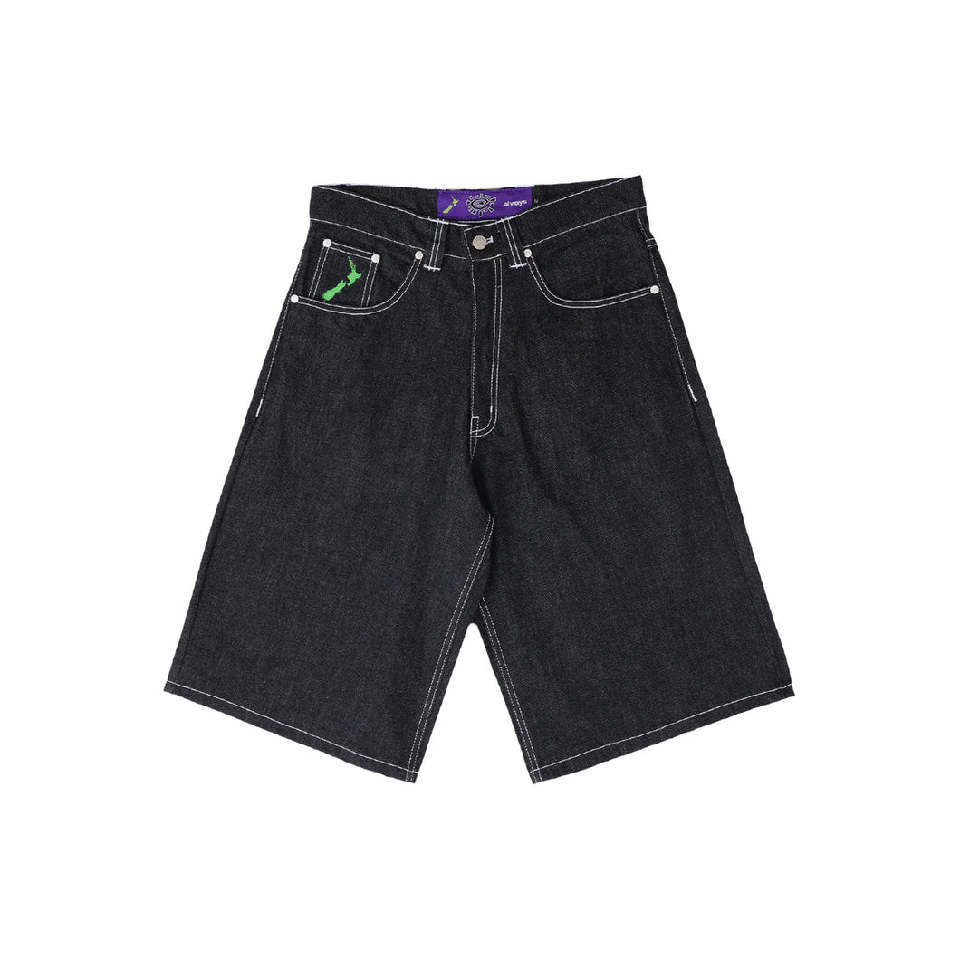 elaxed unisex denim shorts
