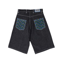 画像をギャラリービューアに読み込む, elaxed unisex denim shorts
