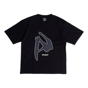 fanning tshirt - black